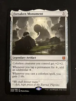1x Forsaken Monument (244) Zendikar Rising LP MTG Magic the Gathering x1 MKE - Image 1