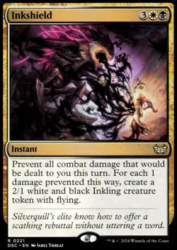 Inkshield 221 Rare Commander: Duskmourn: House of Horror NM Magic: The Gathering - Image 1