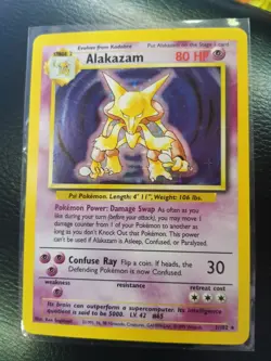 Pokemon TCG Alakazam Base Set Holo Card 001/102 WOTC US SELLER 💎💎💎💎💎 - Image 1