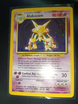 Pokemon TCG Alakazam Base Set Holo Card 001/102 WOTC US SELLER 💎💎💎💎💎 - Image 2
