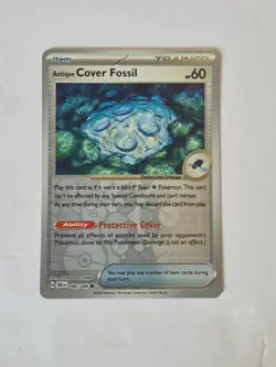 Antique Cover Fossil 080/086 Common SV: Black Bolt Pokemon Reverse Holo NM - Image 1