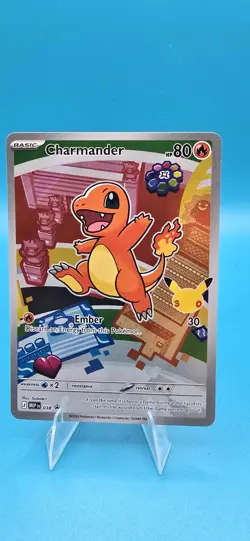 Pokemon TCG Charmander 038 MBP Holo Basic Flame 80HP First Partner NM - Image 1