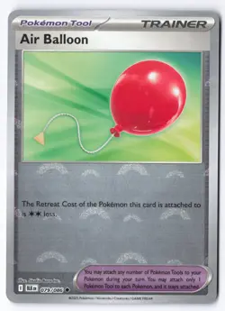 Pokemon TCG Air Balloon 079/086 Black Bolt Playset Pokeball Holo LP - Image 1