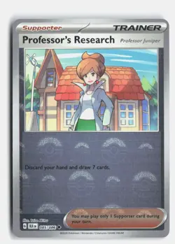 Professor's Research (Poke Ball Pattern) 085/086 SV: Black Bolt Holo Pokemon NM - Image 1