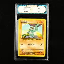 TQG 9 MINT 1999 Pokemon ENG Machop #52/102 C - Image 1