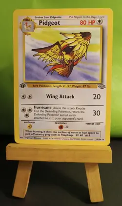 Pokemon TCG Pidgeot 24/64 Jungle 1st Edition Regular Non-Holo Rare LP-/MP+ - Image 3