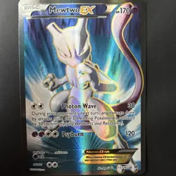 Pokemon Mewtwo EX Full Art Holo Ultra Rare 157/162 Breakthrough Basic 170 HP - Image 3