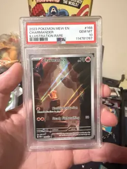 Pokemon Charmander TCG #168/165 Scarlet & Violet 151 Card PSA 10 - Image 4