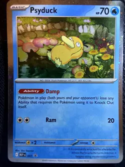 Psyduck 007 Holo Mega Evolution Promo Pokemon Cosmo Holo 2025 - Image 1