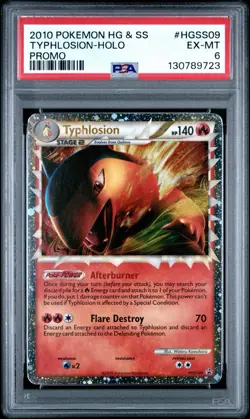 2010 Pokemon Typhlosion Prime Holo HGSS 110/123 PSA 6 EX-MT - Image 1