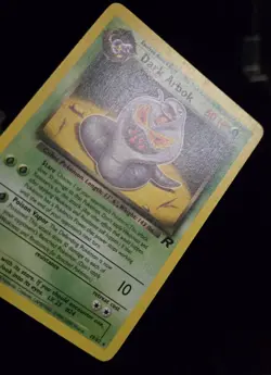 Pokemon TCG - DARK ARBOK - MISPRINT! - 19/82 - RARE - TEAM ROCKET (2000) - LP - Image 2