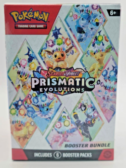 Pokemon TCG Scarlet & Violet Prismatic Evolutions Booster Bundle 6 Packs - Image 1