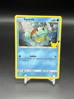 2021 Pokemon McDonalds 25th Anniversary Holo Squirtle 17/25 Pokemon Promo - Image 1