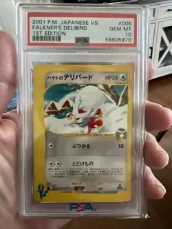 PSA 10 Falkner's Delibird 006/141 VS Series 1st Edition Japanese Pokemon - Image 1