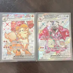Pokemon EX Holo Tera Lot Arcanine Charizard SVI Nintendo - Image 1