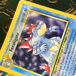 Pokemon Feraligatr Neo Genesis 4/111 Holo Rare HP DMG TAPED - Image 4