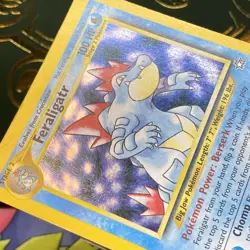 Pokemon Feraligatr Neo Genesis 4/111 Holo Rare HP DMG TAPED - Image 5