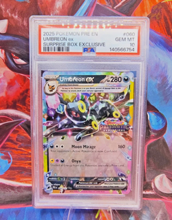 Pokemon TCG Umbreon ex #060 Prismatic Evolutions Stamped Promo PSA 10 Gem Mint🏆 - Image 2