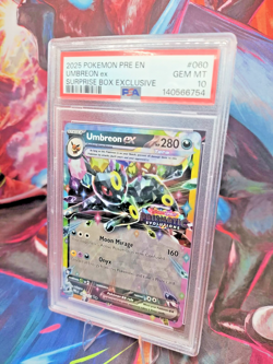 Pokemon TCG Umbreon ex #060 Prismatic Evolutions Stamped Promo PSA 10 Gem Mint🏆 - Image 4