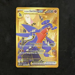 Pokemon TCG Cynthia's Garchomp EX Sv10 Hyper Rare Full Art Holo HP330 241/182 - Image 1