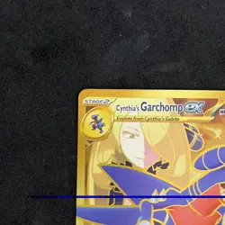 Pokemon TCG Cynthia's Garchomp EX Sv10 Hyper Rare Full Art Holo HP330 241/182 - Image 2