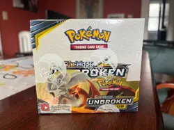 Factory Sealed Pokemon TCG Sun & Moon Unbroken Bonds Booster Box - Image 1