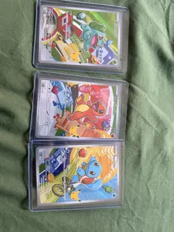 Pokemon TCG First Partner Illustration Collection Series 1 Kanto GEN 1 Starters - Image 1