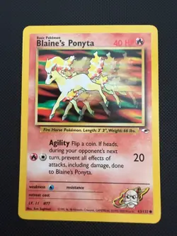 Blaine's Ponyta #63 Pokemon Gym Heroes - Image 1