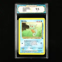 TQG 9.5 MINT+ 1999 Pokemon ENG Horsea #49/62 C - Image 1