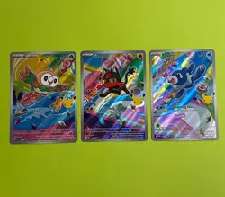 Rowlet Litten Popplio MEP 043 044 045 Pokemon First Partner Promo Set 7th Gen - Image 1