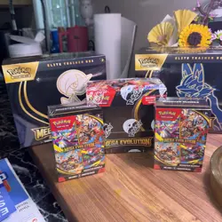 🔥5 piece lot Pokemon Mega Evolution Sealed Enhanced Booster Box, 2xETB's, 2xbb - Image 1