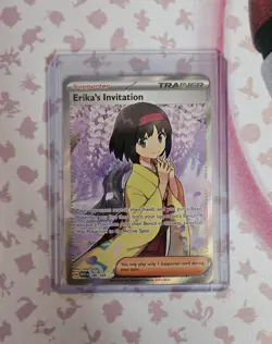 Erika's Invitation | Pokemon 151 | 196/165 | Full Art Trainer | Pokemon TCG - Image 1