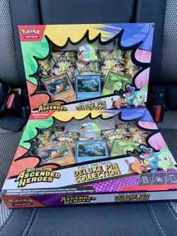 Pokemon Mega Evolution Ascended Heroes First Partners Deluxe Pin Collection X2 - Image 1