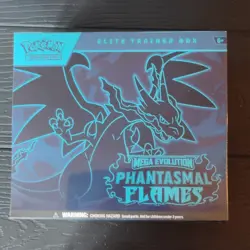 Pokemon TCG Mega Evolution Phantasmal Flames Elite Trainer Box Promo Booster - Image 1