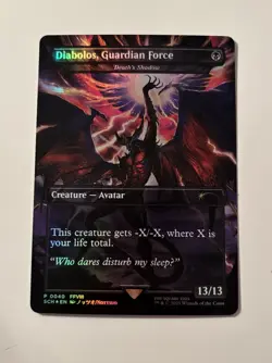 Diabolos, Guardian Force Death's Shadow -MTG x Final Fantasy Store Champs FOIL - Image 1