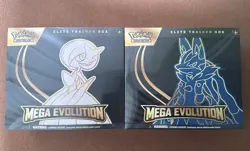 Pokemon TCG Mega Evolution ETB Set – Lucario & Gardevoir New & Sealed Fast Ship - Image 1