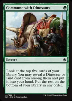 Commune with Dinosaurs - Near Mint MTG Ixalan - Image 1
