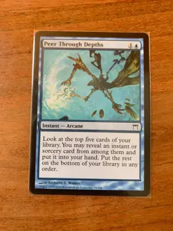 x1 MTG Peer Through Depths Common LP Magic the Gathering - Image 1