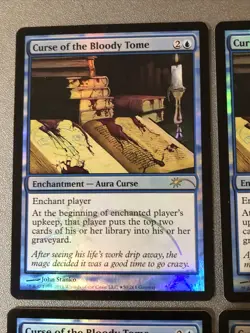 Curse Of The Bloody Tome Foil X4 MTG Ex Condition See Pics Front/Back - Image 2