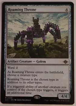 Roaming Throne MTG LCI 258 NM Rare Tribal Panharmonicon Artifact UNPlayed - Image 1