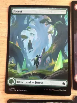 FOIL Basic Land Set - Full Art - One of Each - MtG Foundations - NM - Image 2