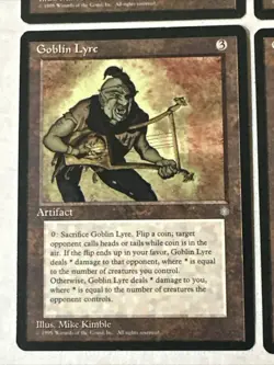 Goblin Lyre X4 Fallen Empires Ex Condition See Pics Front Back Mtg - Image 2