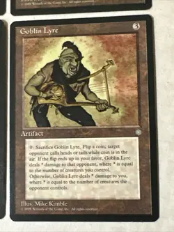 Goblin Lyre X4 Fallen Empires Ex Condition See Pics Front Back Mtg - Image 3
