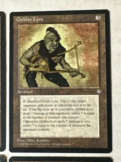 Goblin Lyre X4 Fallen Empires Ex Condition See Pics Front Back Mtg - Image 4