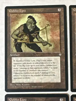 Goblin Lyre X4 Fallen Empires Ex Condition See Pics Front Back Mtg - Image 5