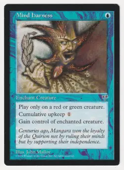 Signed Mind Harness Proof LP Mirage Artist John Malloy 1996 MTG Magic AP Vintage - Image 1