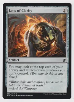 Crimped Lens of Clarity LP Khans of Tarkir 2014 MTG Magic Factory Error Misprint - Image 1