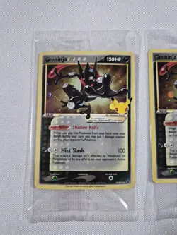 (2x) Pokemon Greninja Gold Star Promo Card SWSH144 Celebrations | Factory Sealed - Image 2