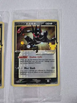 (2x) Pokemon Greninja Gold Star Promo Card SWSH144 Celebrations | Factory Sealed - Image 3