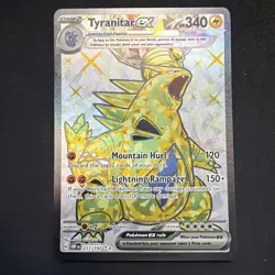 Pokemon TCG Tyranitar EX 211/197 Obsidian Flames Full Art Ultra Rare Holo Card - Image 1